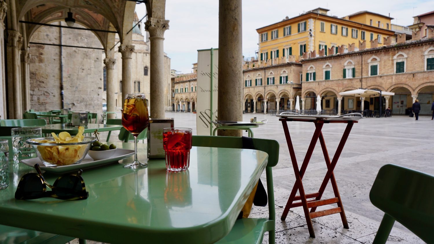 Aperitivo at Meletti in Ascoli Piceno, Le Marche