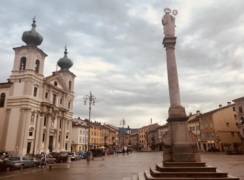 Piazza della Vittoria in Gorizia, Italy.