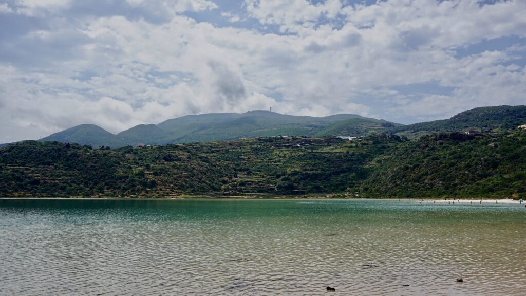 Mirror Lake on the island of Pantelleria in Sicily