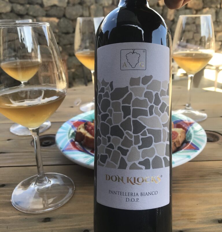 Zibibbo Wine at Azienda Vinicola Gabriele in Pantelleria, Sicily