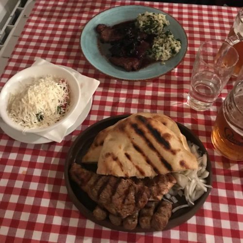 Bosnian meal at Baščaršija