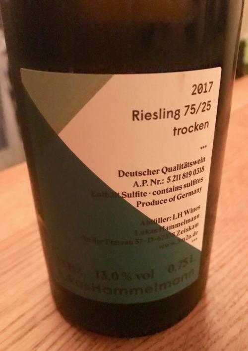 Fantastic Boutique, Organic Riesling From Lukas Hammelmann at Weinstelle