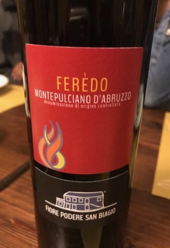 Fiore Podere San Biagio's 2016 Ferèdo Montepulciano d'Abruzzo