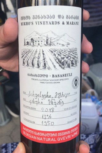 Mikho's Marani 2018 Basaseuli White Wine from Kakheti
