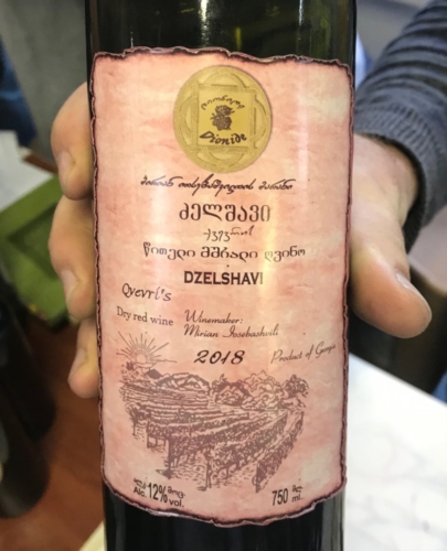 Dionide Family Winery's 2018 Dzelshavi Red Wine from Imereti 