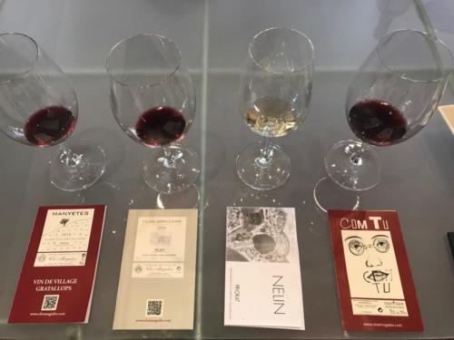 Clos Mogador Tasting Lineup of their 2015 Vintage